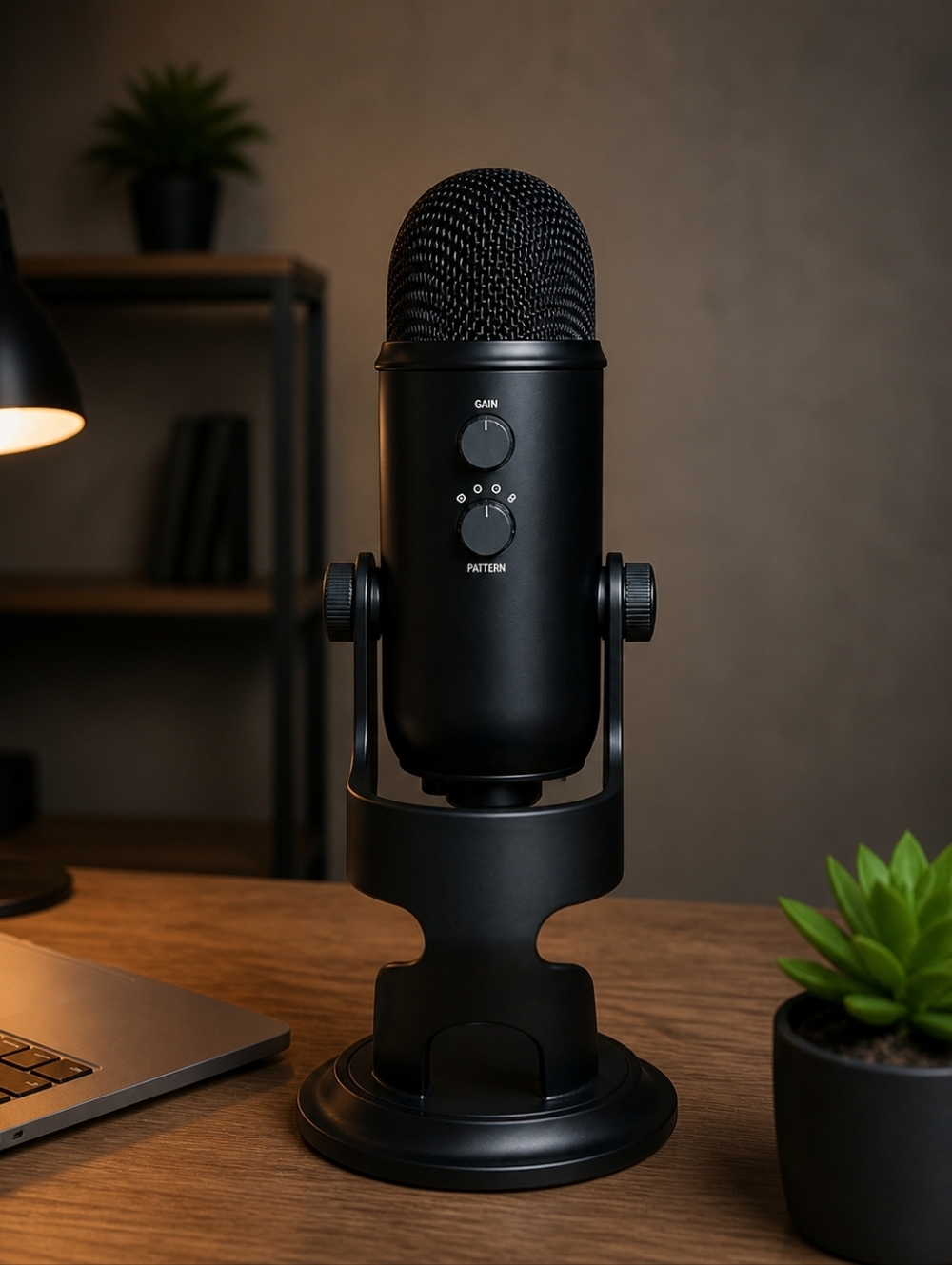 Black Yeti USB Microphone - Matte Black